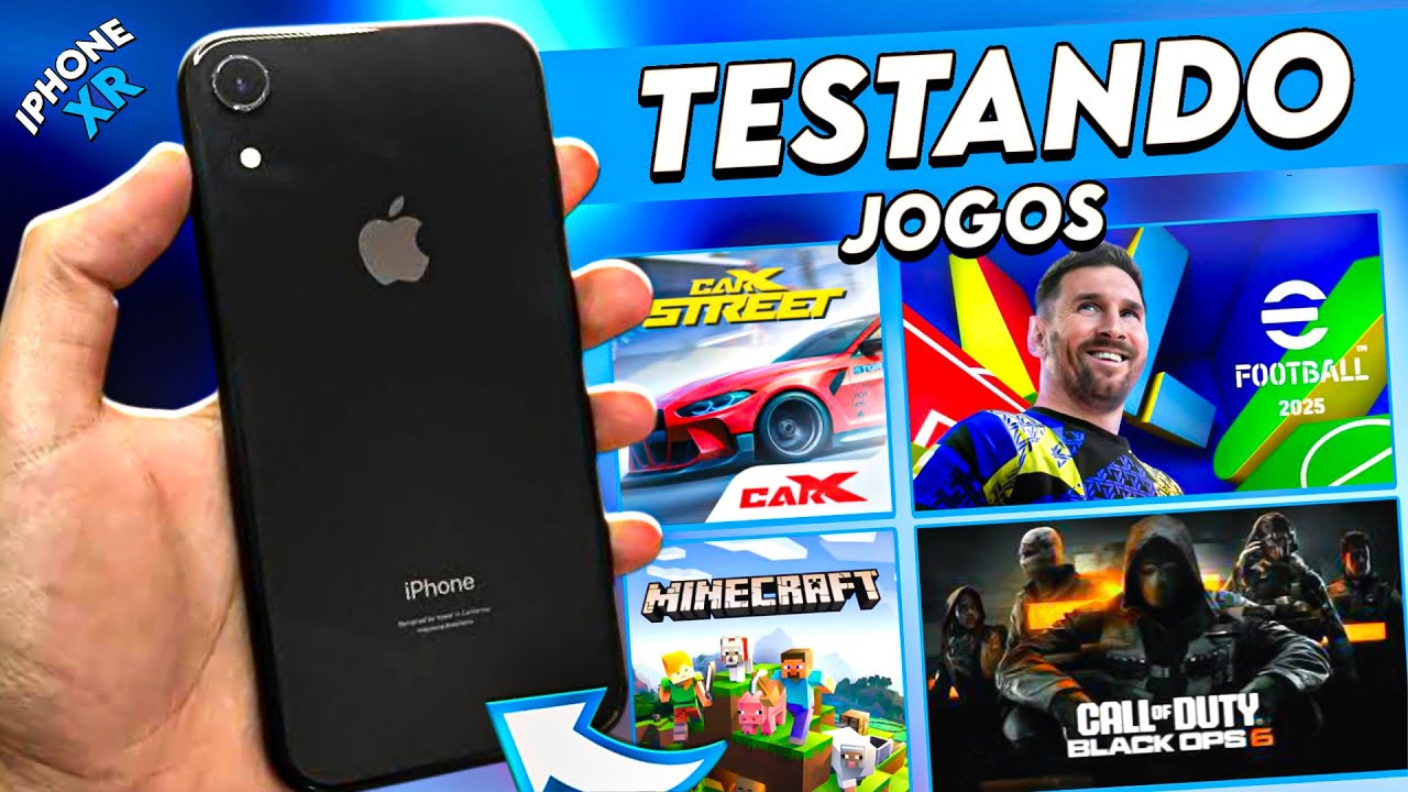 IPHONE XR - TESTE de JOGOS EM 2025! - VALE APENA ?