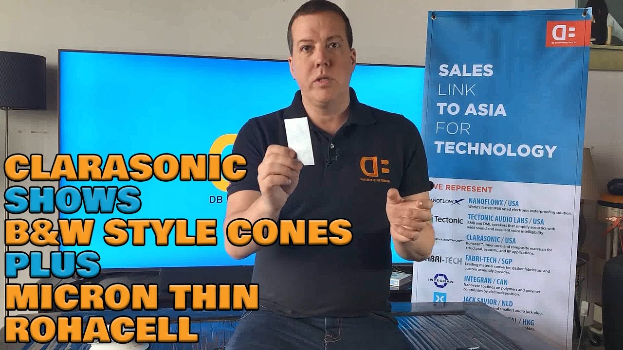 Clarasonic Remakes Classic Bowers & Wilkins Cones + UltraThin Rohacell for Microspeaker Applications