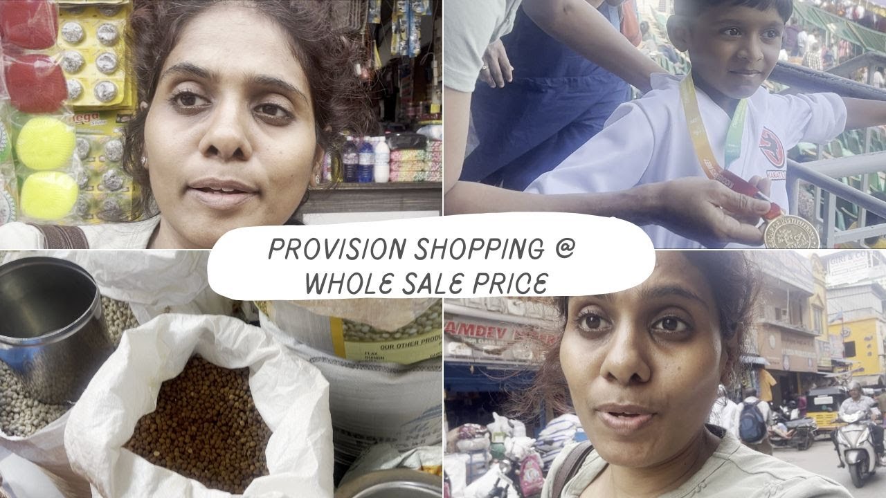 Provision shopping vlog + தம்பி பையனோட Sports day event😍😍