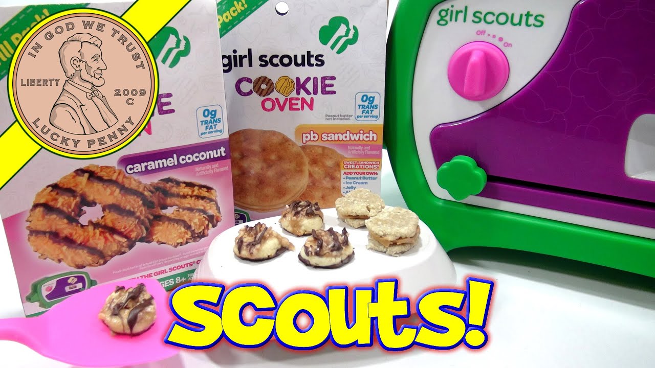 Girl Scouts Cookie Oven, I Bake Caramel Coconut PB Sandwich Cookies
