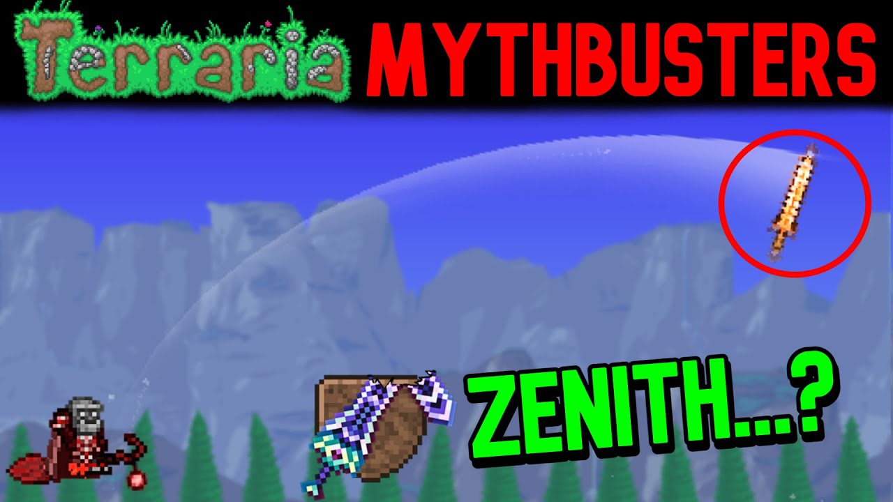 Can you use the Zenith with only ONE Projectile? | Terraria Journey's End Mythbusters