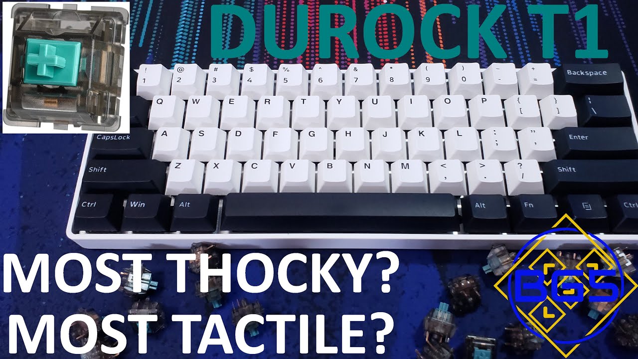 More Thocky and More Tactile? Durock T1 Tactile Sound Tests!