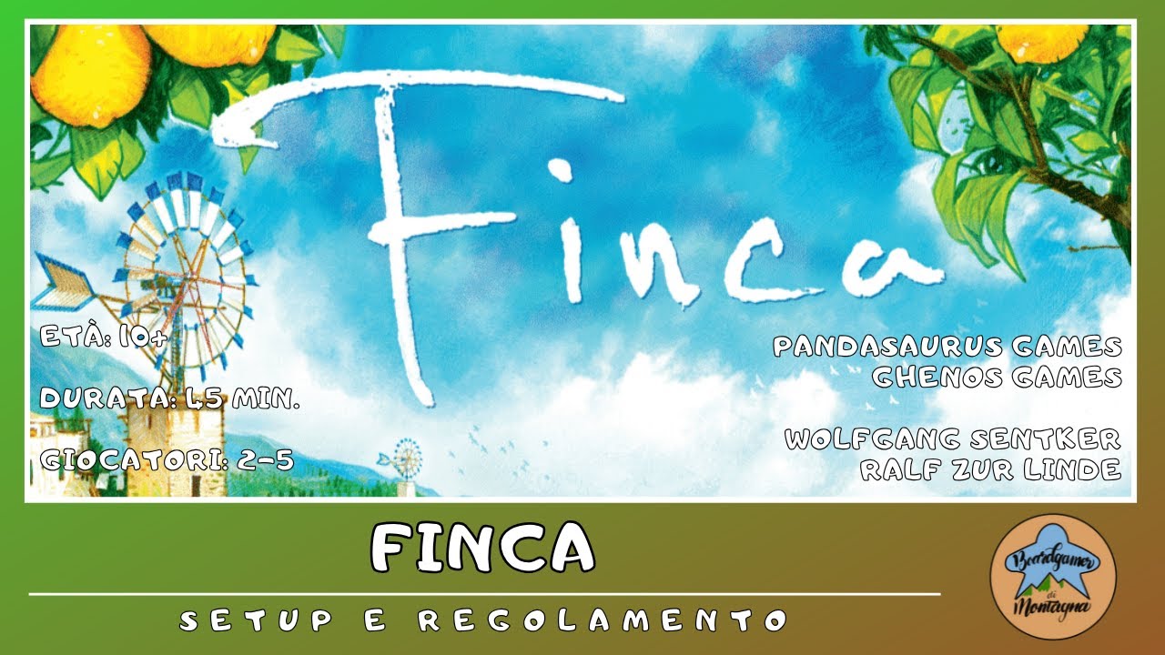 Finca -  setup e regolamento in italiano (tutorial) BOARD GAME