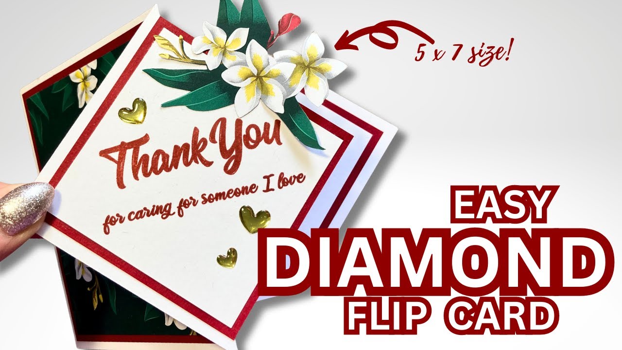 Try this EASY Diamond Flip Card, YOU May Love it!