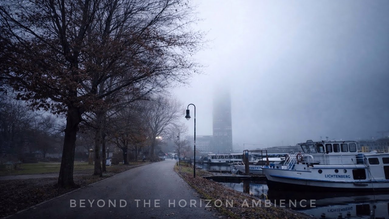 Misty Riverside Walk in Berlin • Spree, Alt-Stralau & Rummelsburg | Urban Ambience 4K