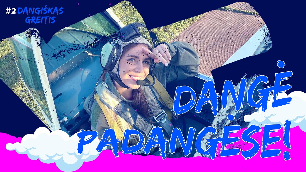 Dangi&scaron;kas greitis: Dangė padangėse - SKRYDIS AKROBATINIU LĖKTUVU