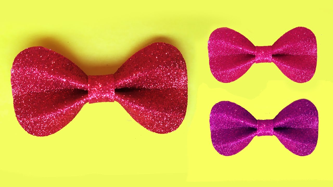 CÓMO HACER LAZOS MUY FÁCIL CON GOMA EVA - HAZ MOÑOS CON FOAMI  #manualidades - Ideas Fantásticas