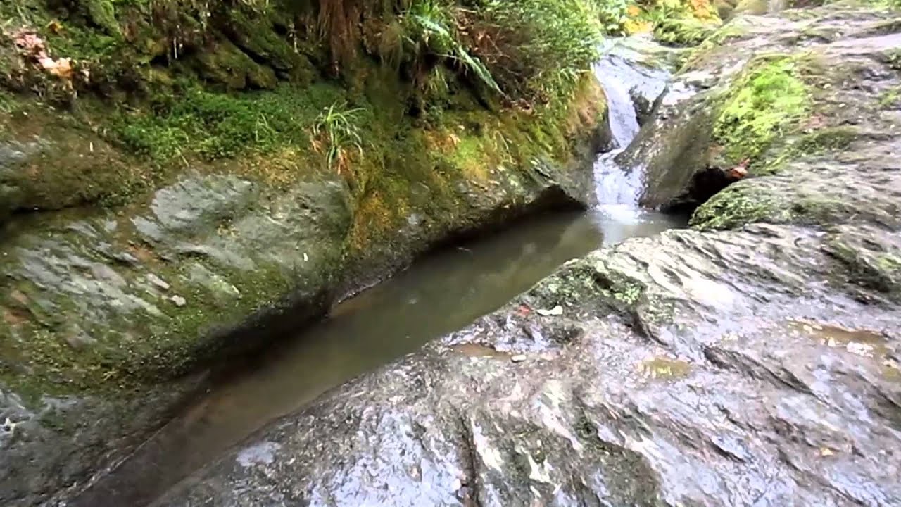 Wanderung im Tal des Ninglinspo , Ardennen , Belgien