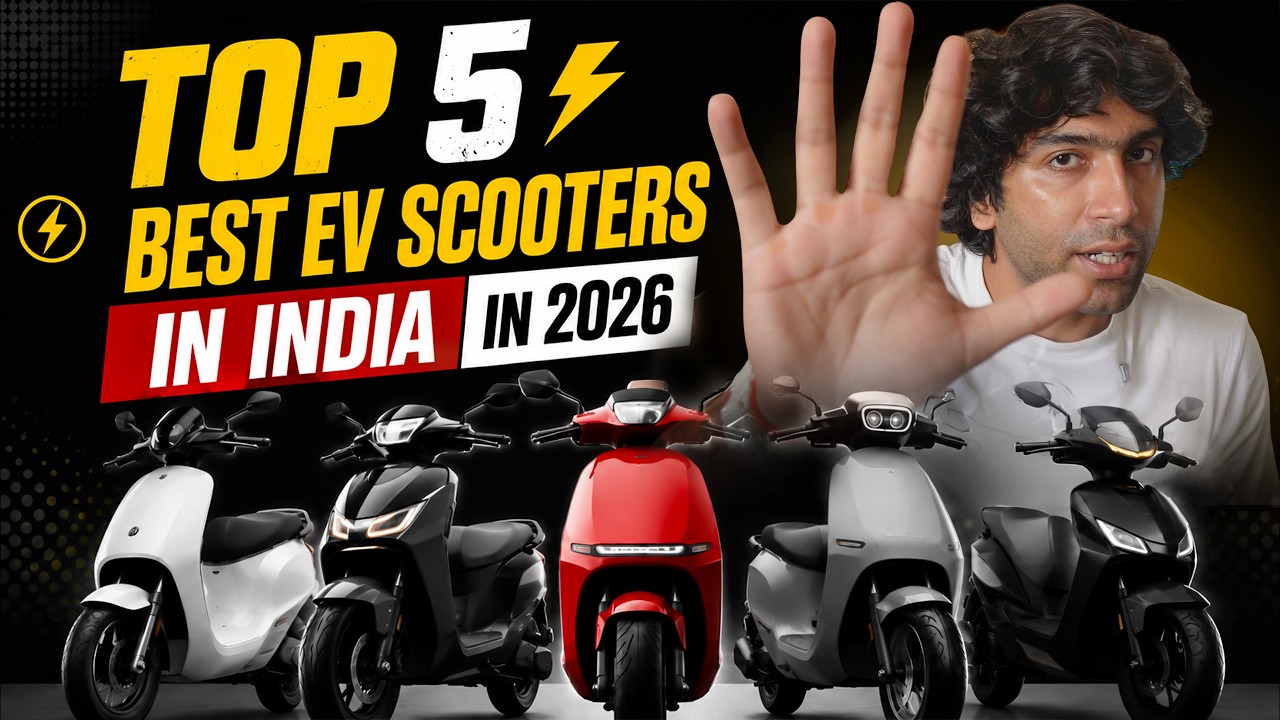 TOP 5 BEST EV SCOOTERS IN INDIA 2026 ⚡ | Range, Price, Features & Real Value Compared!