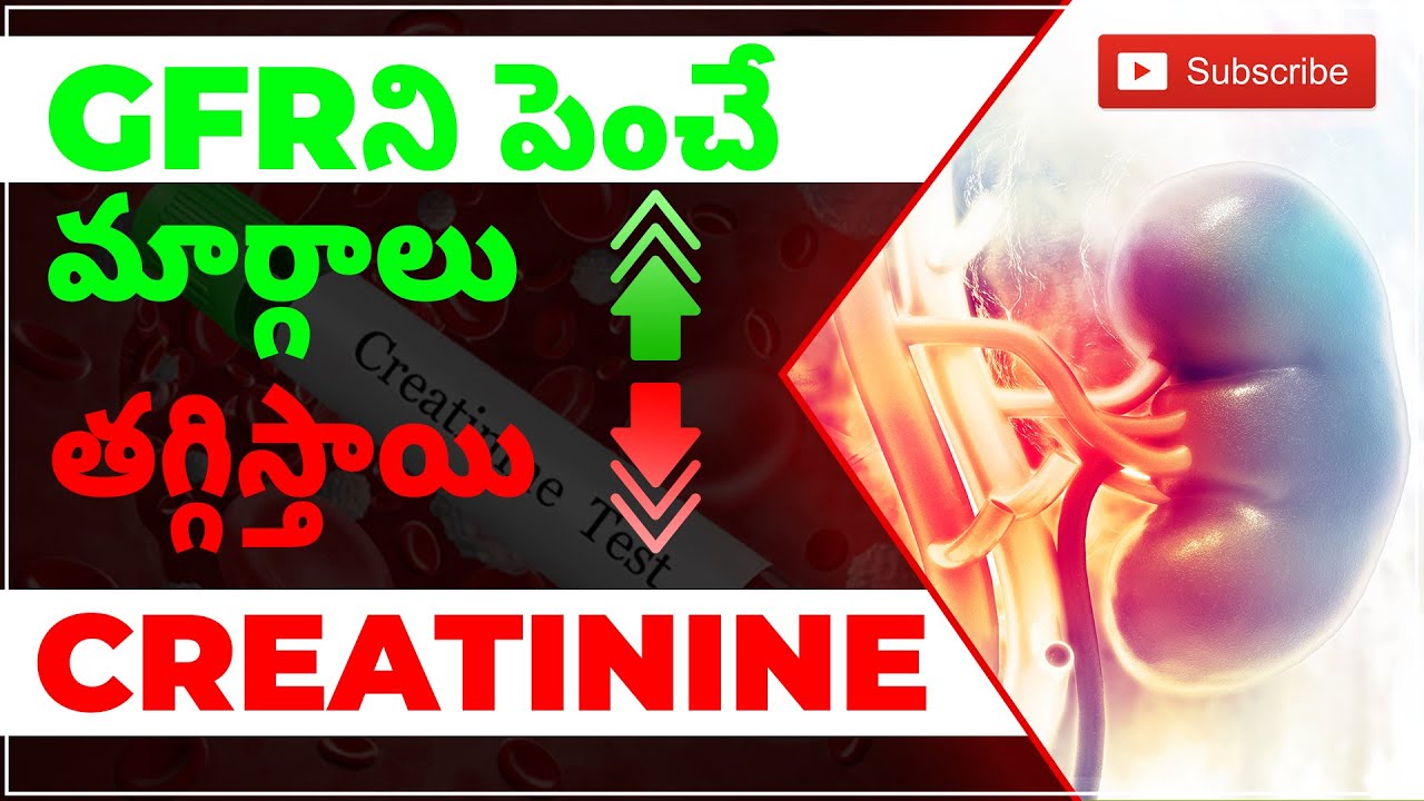 GFR పెంచడానికి & క్రియేటినిన్ తగ్గించడానికి మార్గాలు | Increase GFR & Reduce Creatinine | SRIAAS