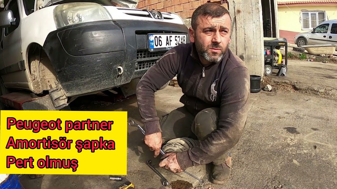 Peugeot Partner Amortisör Şapka değişimi Nasıl Yapılır / İlk Defa Peugeot Amortisör Şapka Değiştim