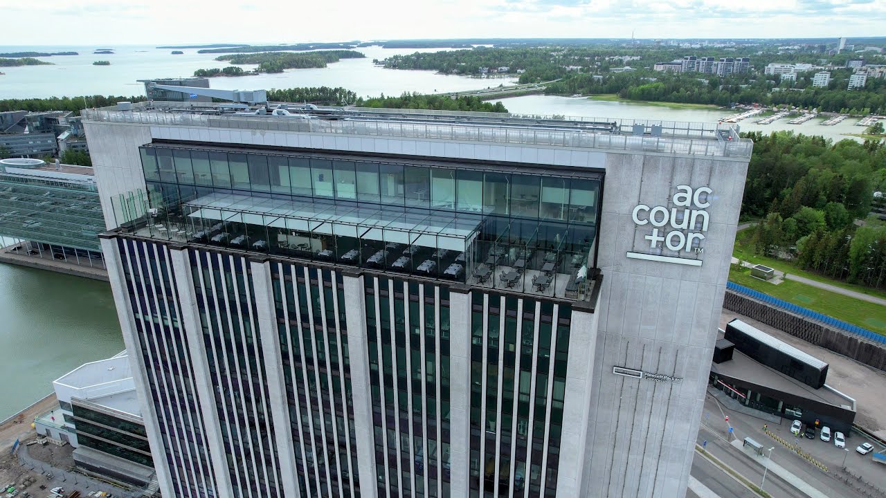 Espoo Keilaniemi,  Accountor Tower and Rovio Headquaters