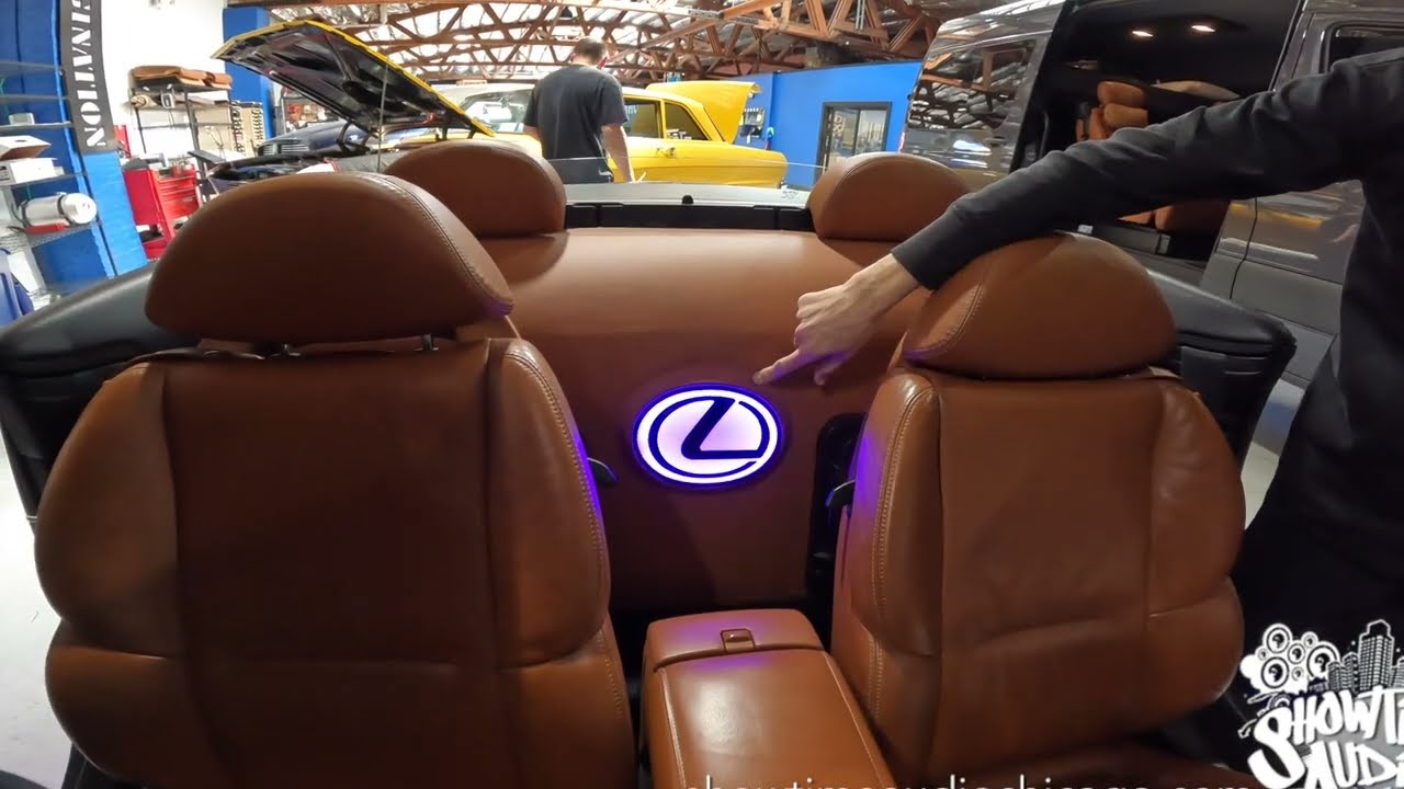 Rear seat delete subwoofer enclosure - 2005 Lexus SC430 P.2 #lexus #caraudio #carcustomization