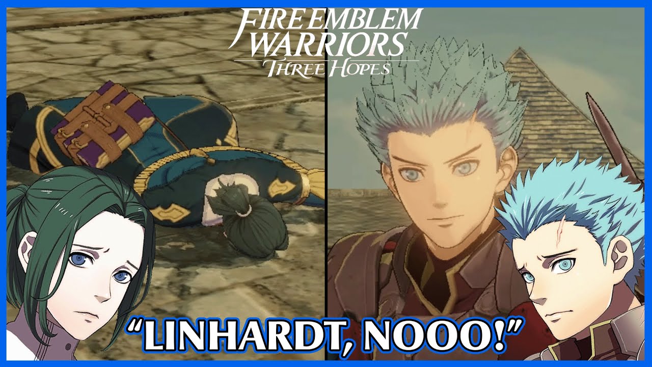 Caspar reacts to Linhardts death - Fire Emblem Warriors Three Hopes