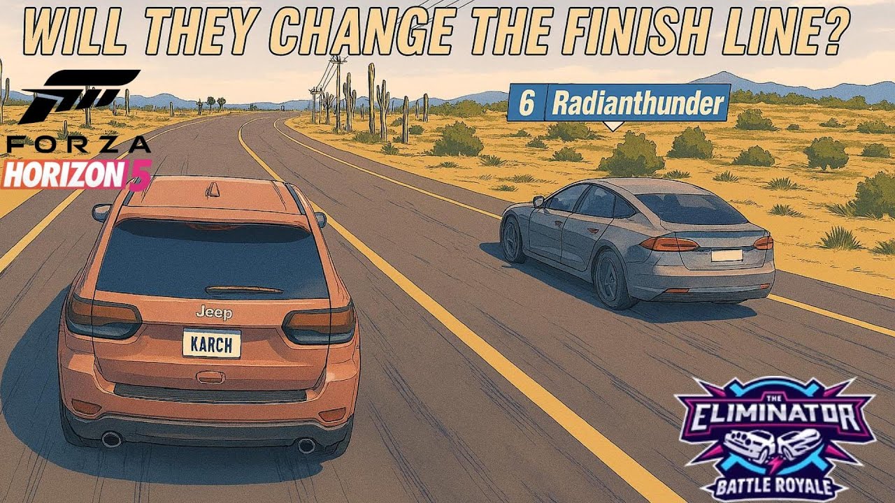 I meet up with @Radianthunder648  and we try to change the goal | FH5 ELIMINATOR