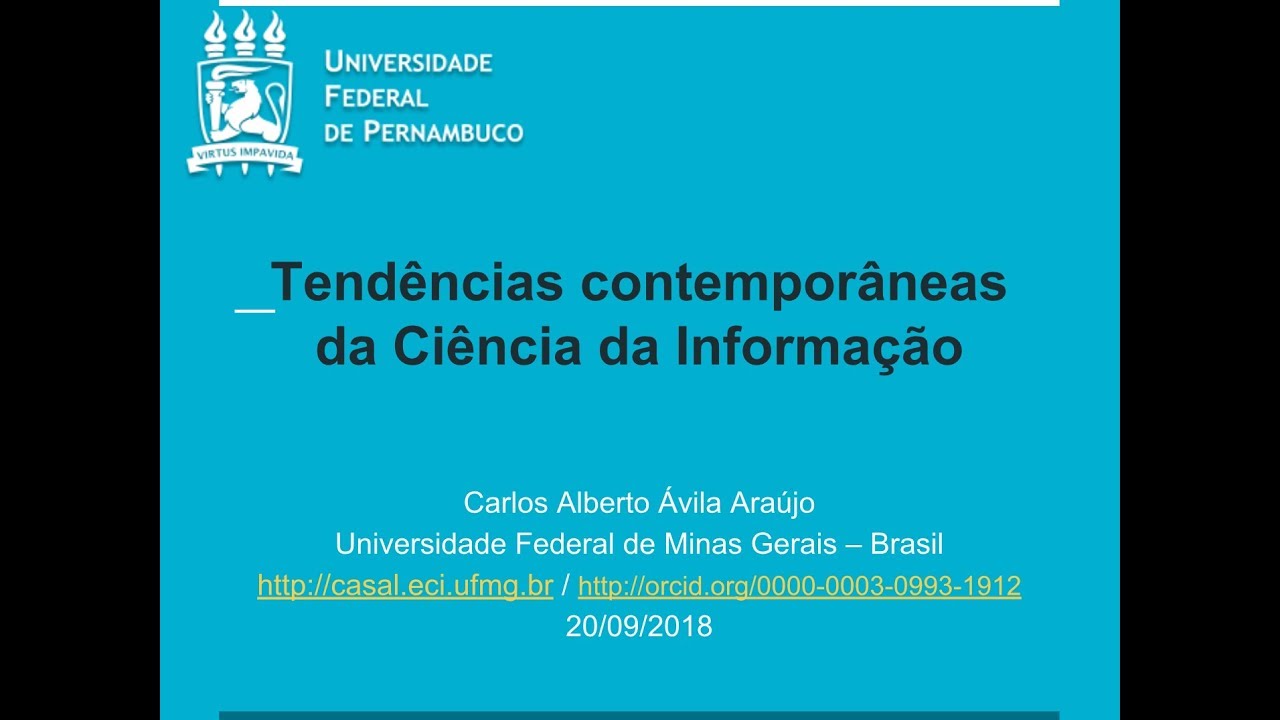 Tendências contemporâneas da Ciência da Informação-Carlos Alberto Ávila Araújo