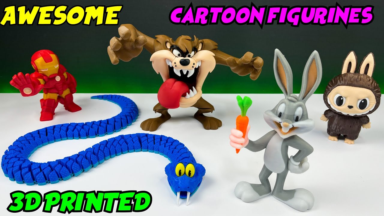 Awesome 3D Printed Cartoon Figurines