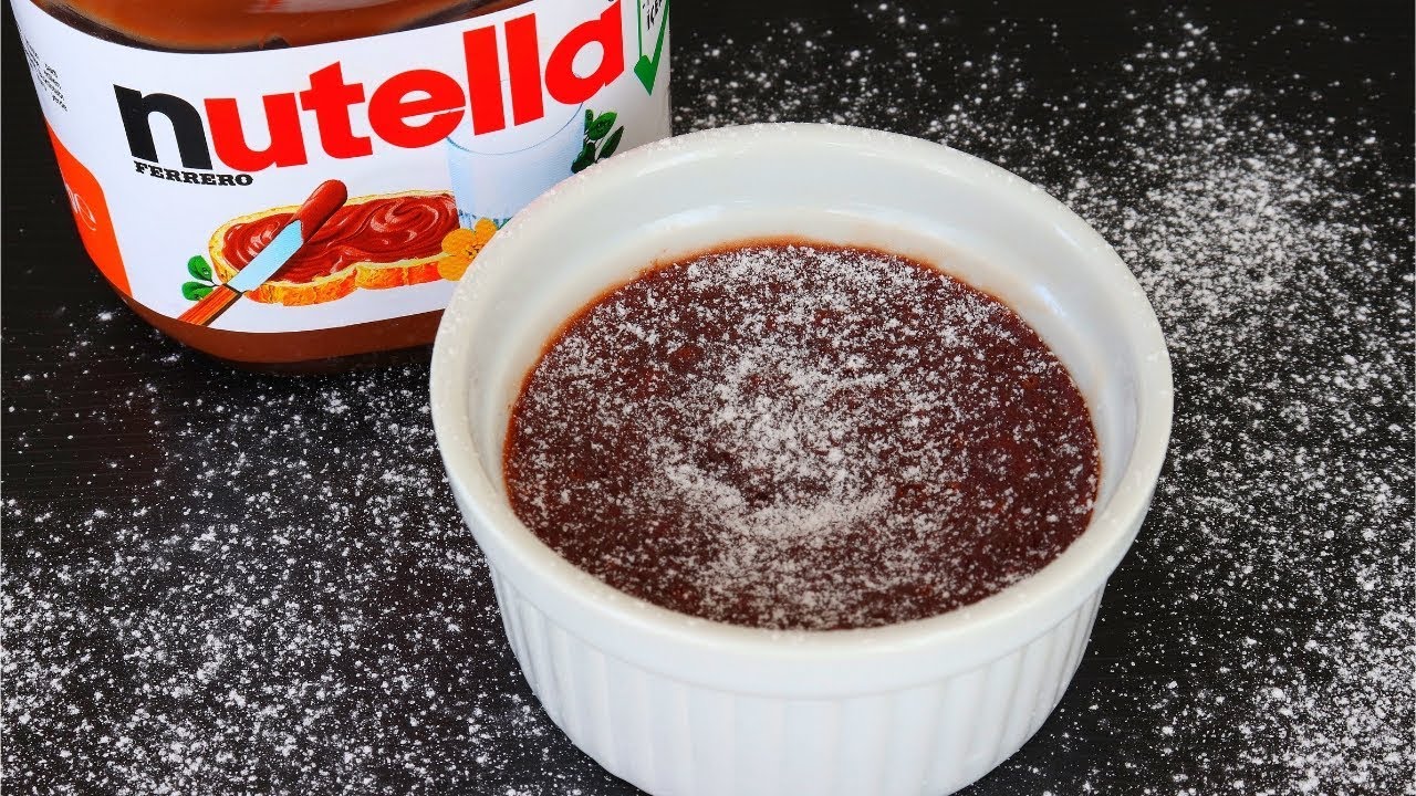 2 INGREDIENTS Nutella Souffle | EASY SOUFFLE RECIPE