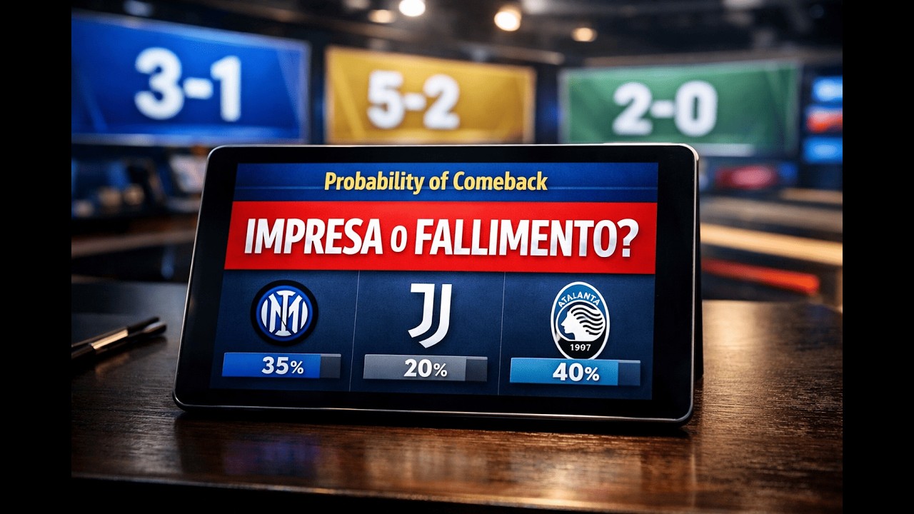 1% di Probabilità? La sentenza dell’IA su Inter, Juve e Atalanta in CHAMPIONS