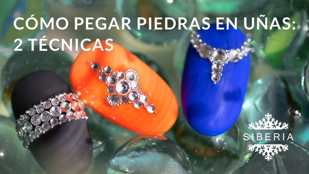 Cómo pegar piedras en uñas | los cristales en las uñas correctamente
