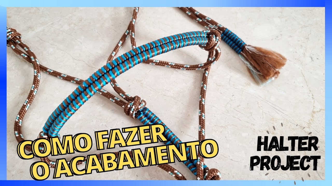 Cabresto de 7 nós - Acabamento - Horse Halter