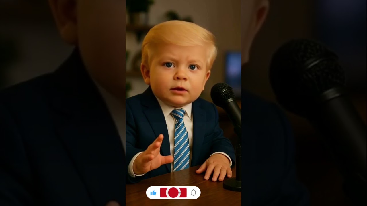 Baby Trump: &ldquo;They Said I Slept in Saudi Arabia&hellip; FAKE NEWS!&rdquo; 🍼😂 | #short