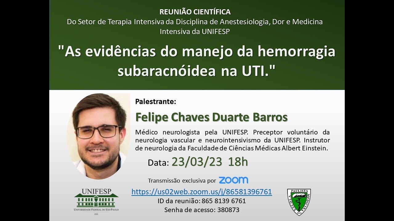 As evidências do manejo da hemorragia subaracnóidea na UTI.