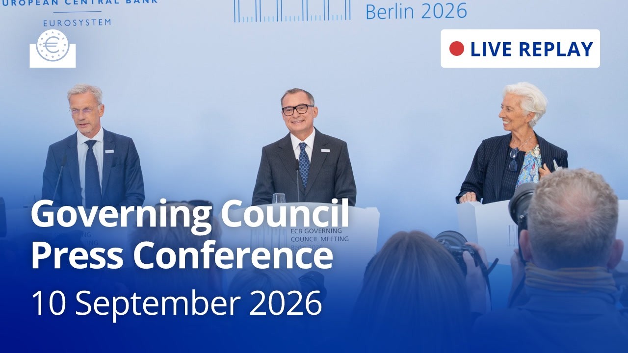 Live - ECB Governing Council Press Conference - 10 September 2026