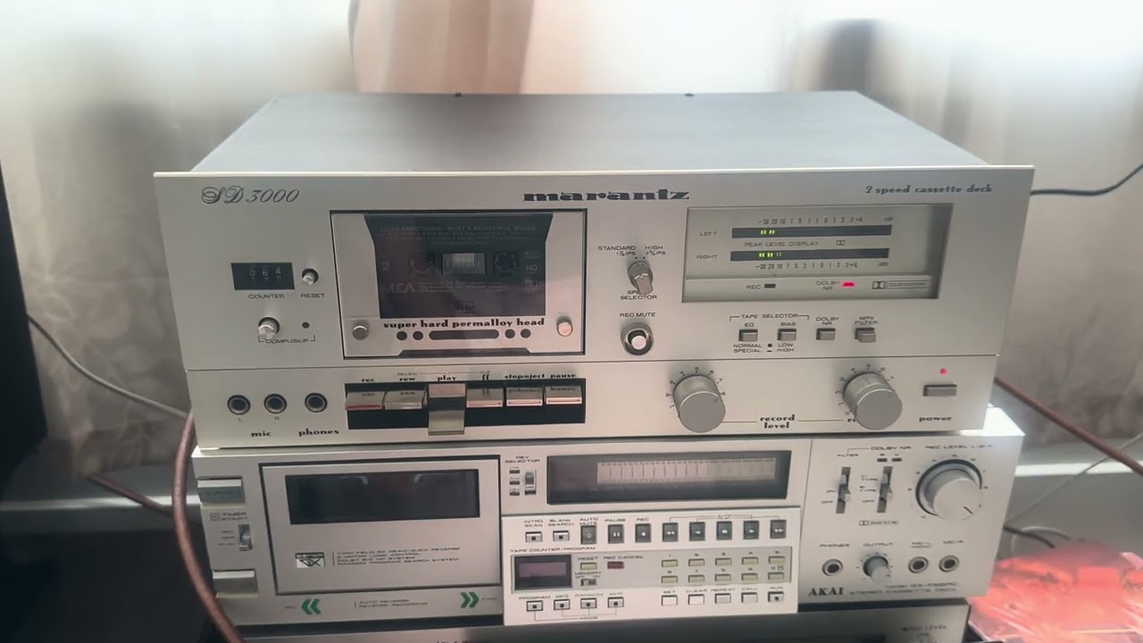 Marantz SD3000 (C) 2-Speed Stereo Cassette Deck – Tested Working demo