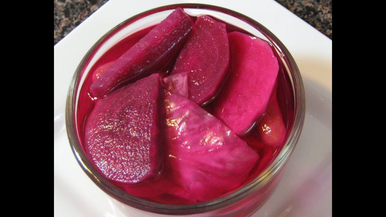 طريقة عمل الطرشي خلال يوم واحد- الطرشي  الاحمر العراقي-  Red pickles Recipe