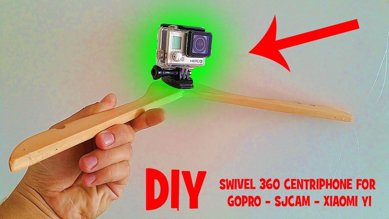 ✅ DIY How to make 360 SWIVEL CENTRIPHONE GOPRO
