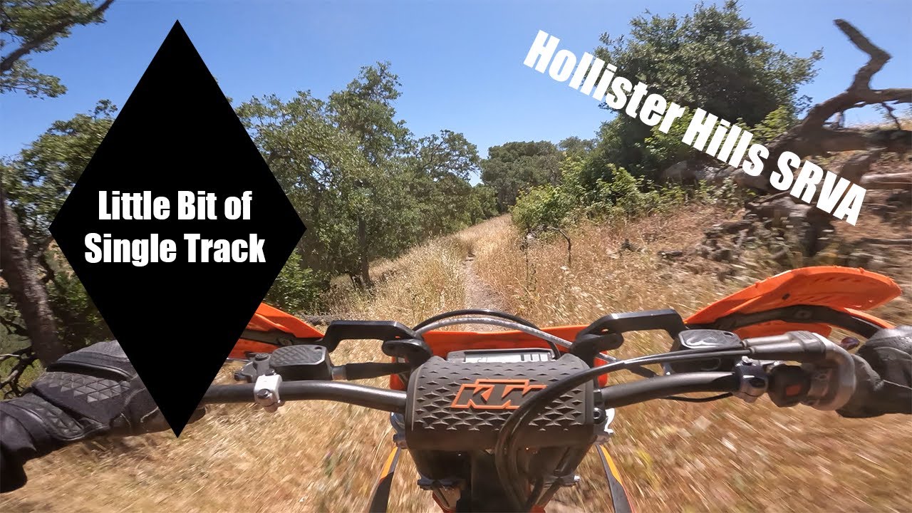 Riding Some Black Diamond Single Track at Hollister Hills SVRA on the KTM 350 XW-F