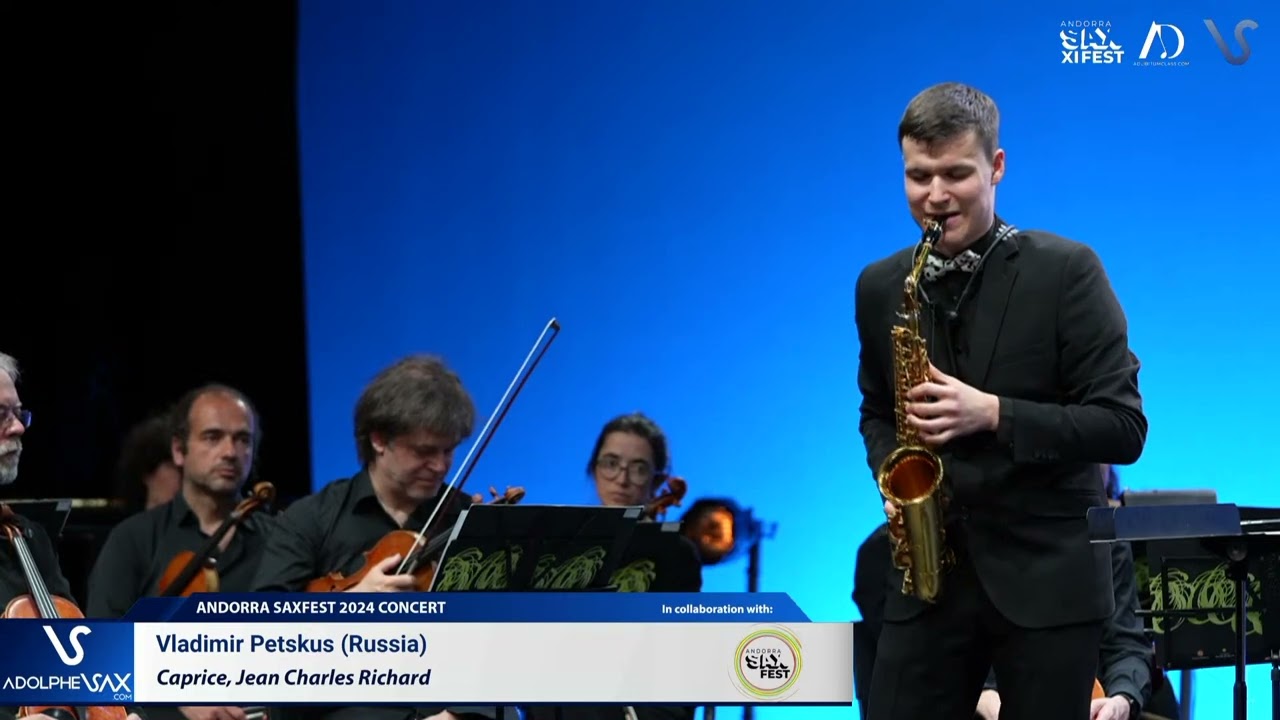 Vladimir Petskus plays Caprice, Jean Charles Richard (Andorra Saxfest 2024 Final Round)