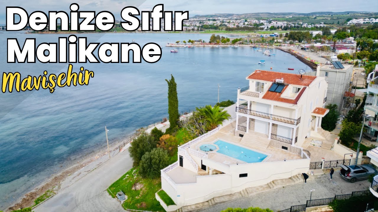 ‼️SATILDI‼️Denize Sıfır Lüks Malikane Bu Villanın Emsali Yok 500 m2 Arsa İçinde E-515