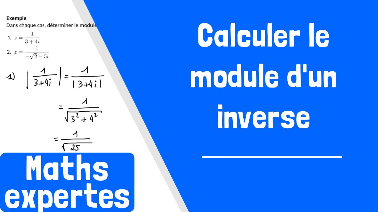 Comment calculer le module de l'inverse d'un nombre complexe ?
