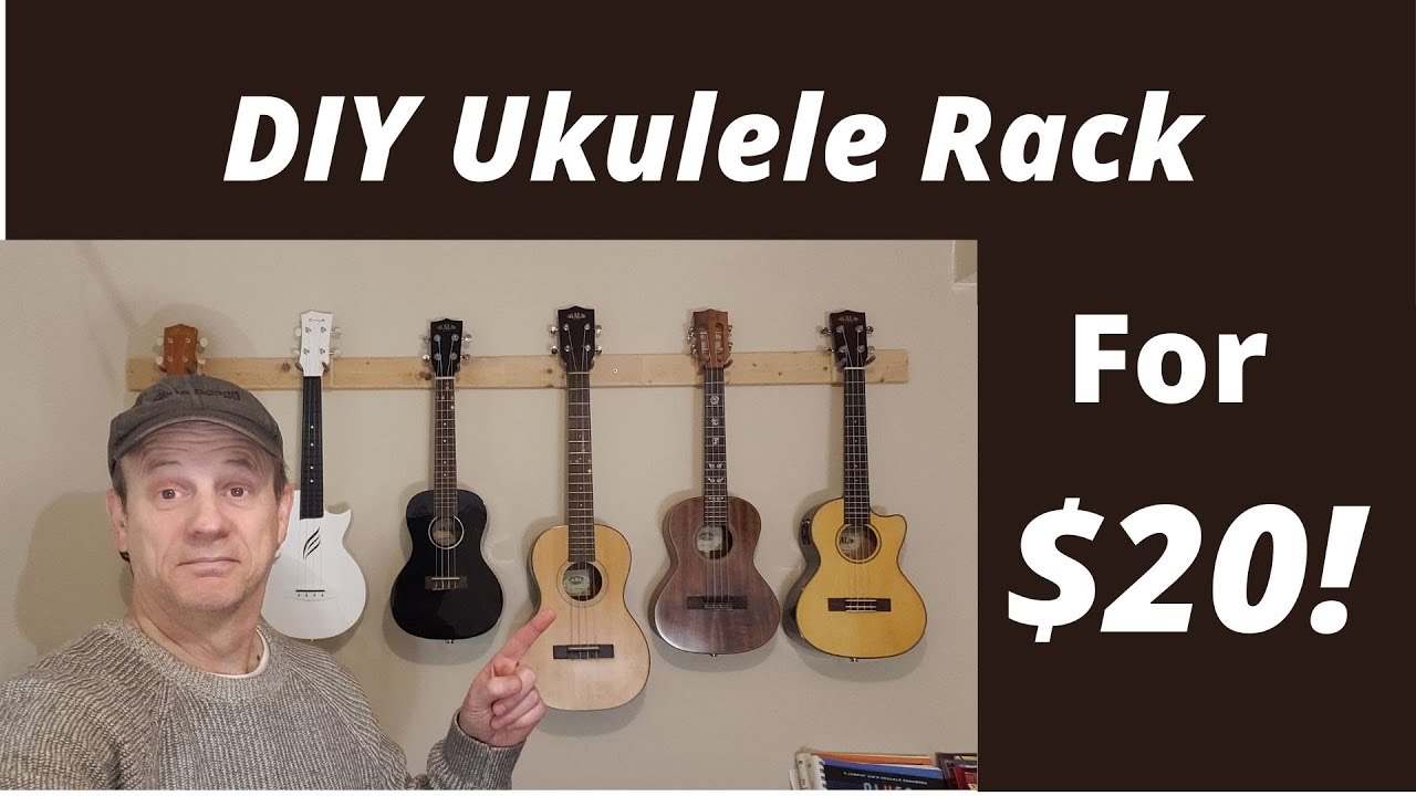 DIY Ukulele Rack - For $20!