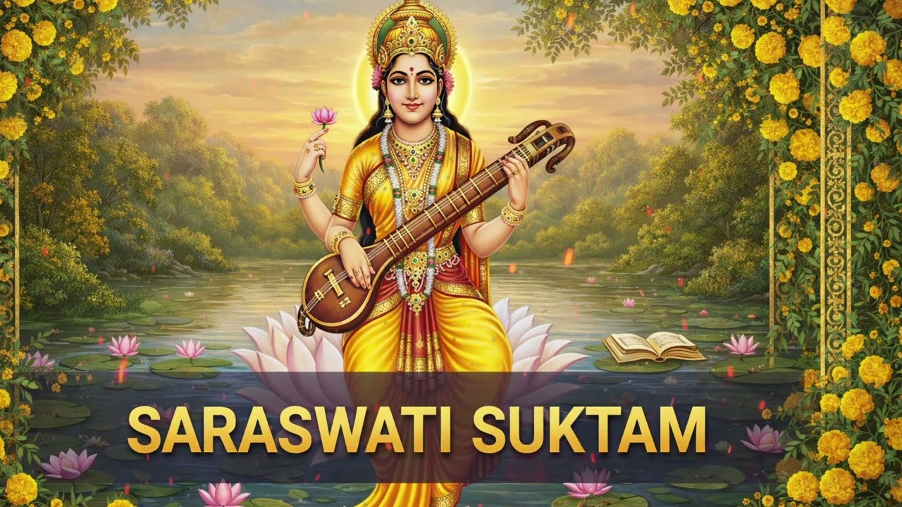 श्री सरस्वती सूक्तम् | Saraswathi Suktam | Powerful Vedic Mantra for Knowledge & Success |