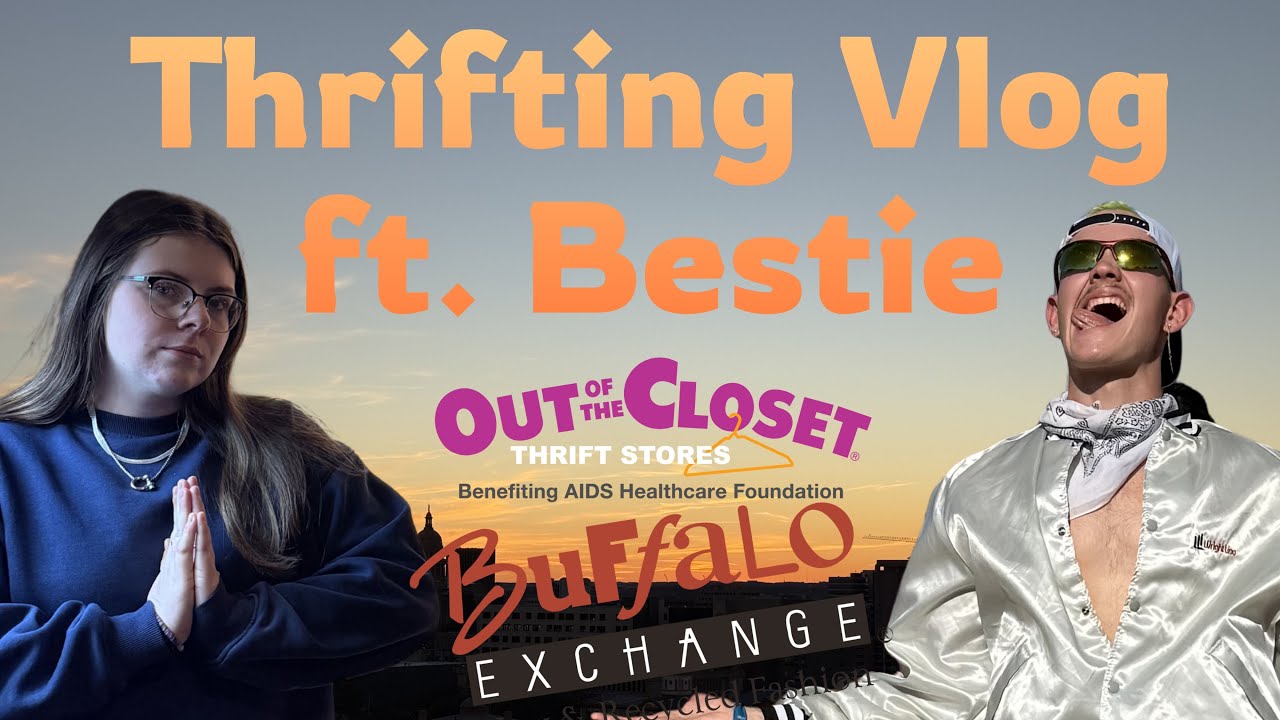 thrifting each other's outfits, but we're broke, college kids (the vlog)