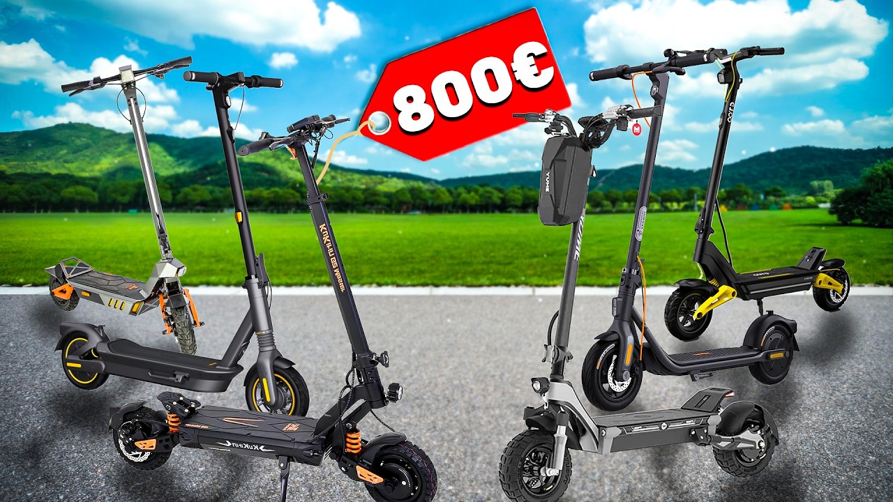 TOP 6 DES MEILLEURES TROTTINETTES ÉLECTRIQUES À MOINS DE 800 € !! GUIDE D'ACHAT