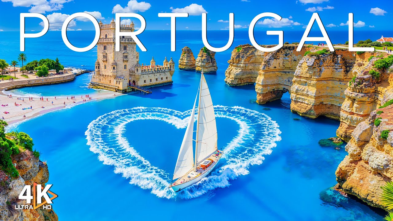 Portugal 4K Drone Footage  Atlantic Coast, Timeless Cities & Ocean Calm UHD