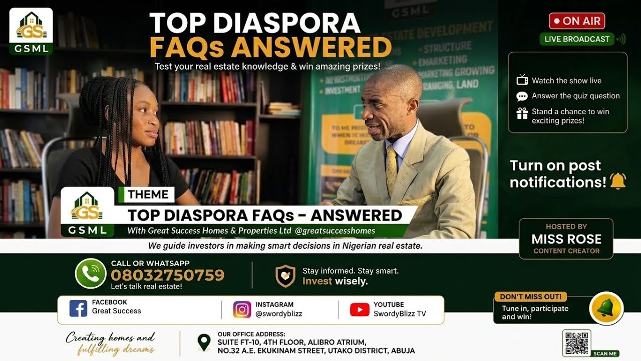 Investing in Nigerian Real Estate from Abroad? Top Diaspora FAQs Answered