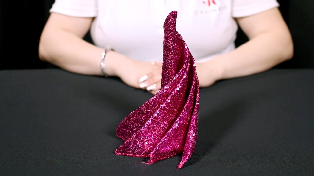 How to Create a Spiral Swirl Napkin Fold