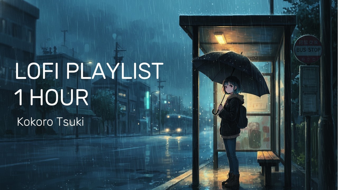 waiting for the last bus in the rain 🌧️ lofi hip hop radio [chill beats to sleep/study to]