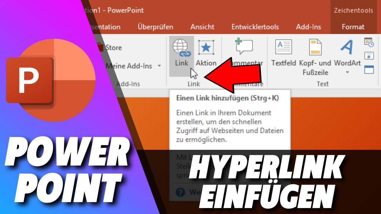 Hyperlink einf&uuml;gen in Powerpoint Folie (Simple)