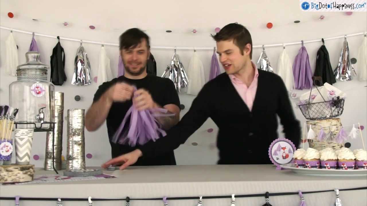 How to Make Party Tassels - Craft Time with Dudes - Big Dot of Happiness