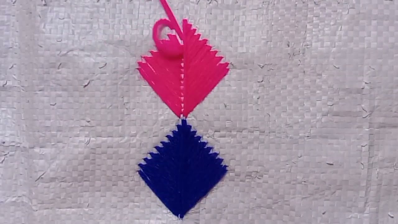 Woollen Embroidery design || plastic basta ason design || 