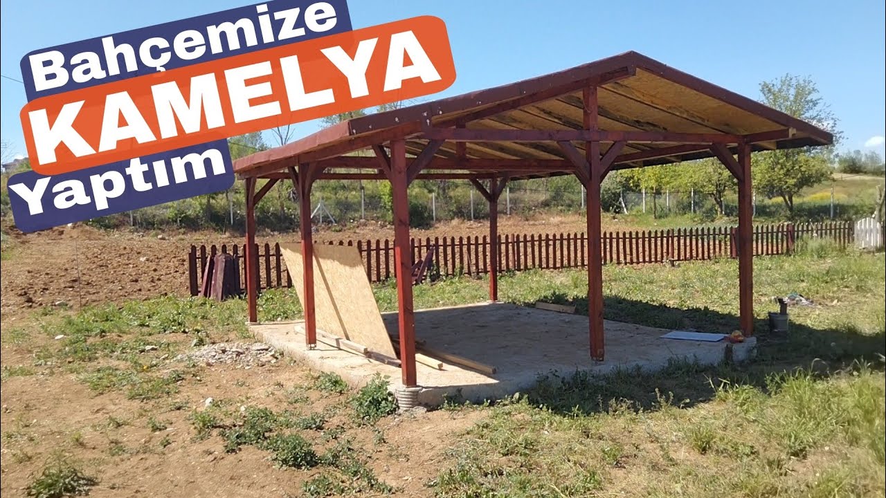 Bahçeme Kamelya Yaptım | DIY Ahşap Çardak Yapımı