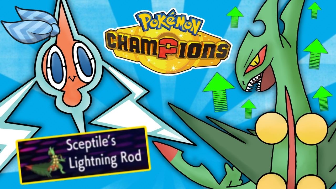 ЛУЧШИЙ напарник для Мега Sceptile! Рейтинговые соревновательные бои Pokemon Champions VGC!