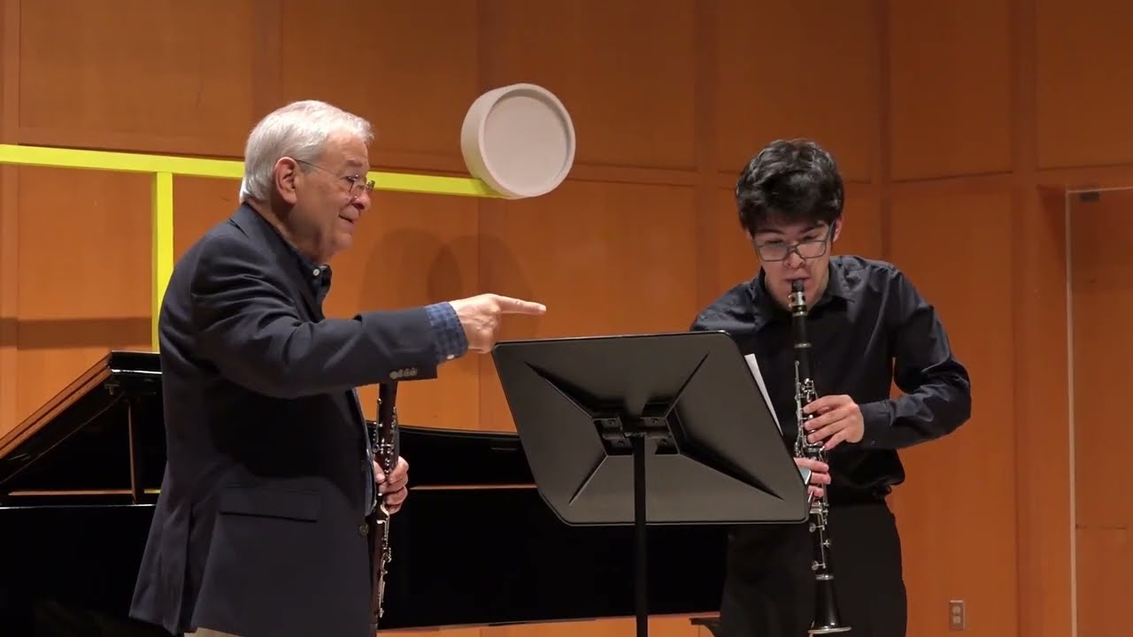 CMNW SF21 Masterclass with David Shifrin | Messager Solo de concours