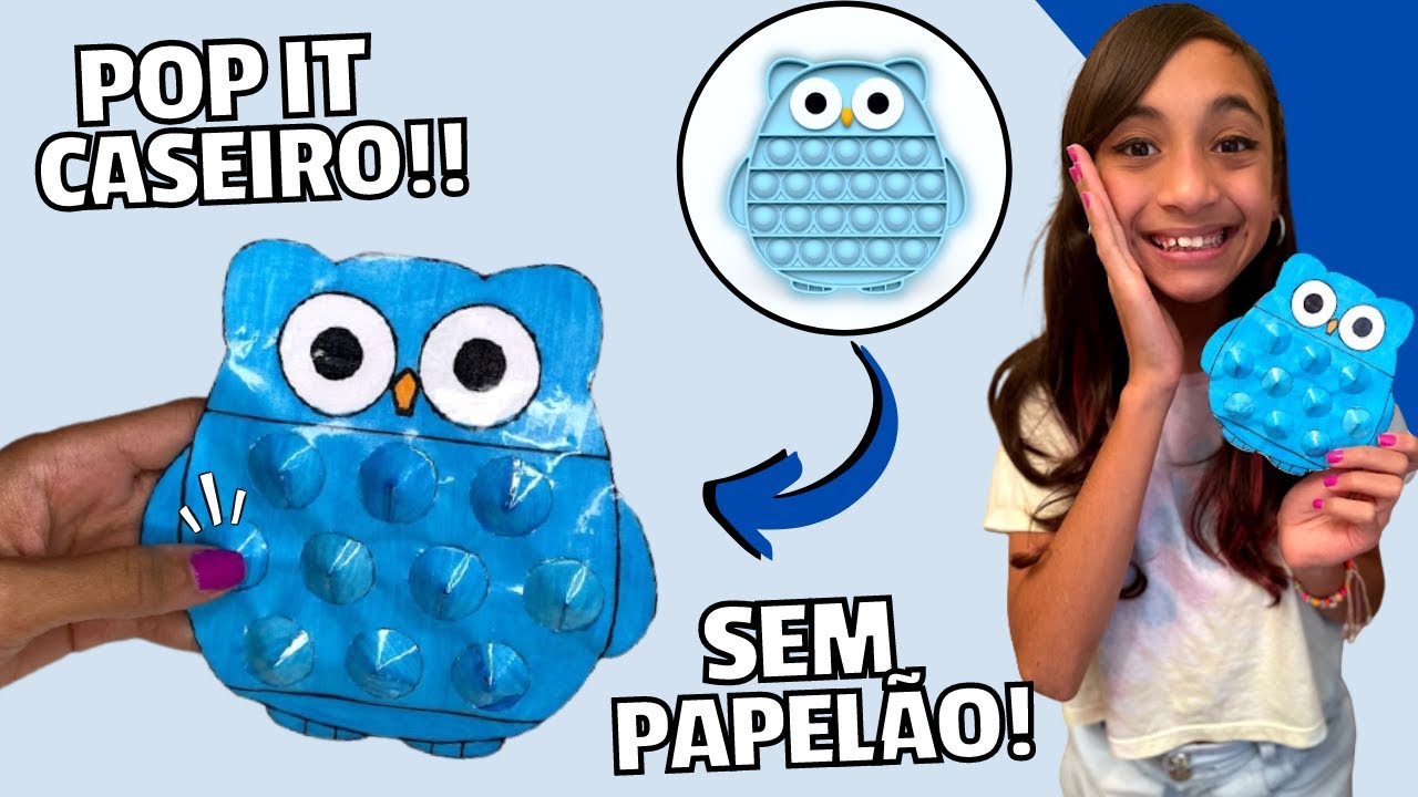 (COM MOLDE) COMO FAZER POP IT SEM PAPELÃO - PASSO A PASSO | O MUNDO DE LARISSA